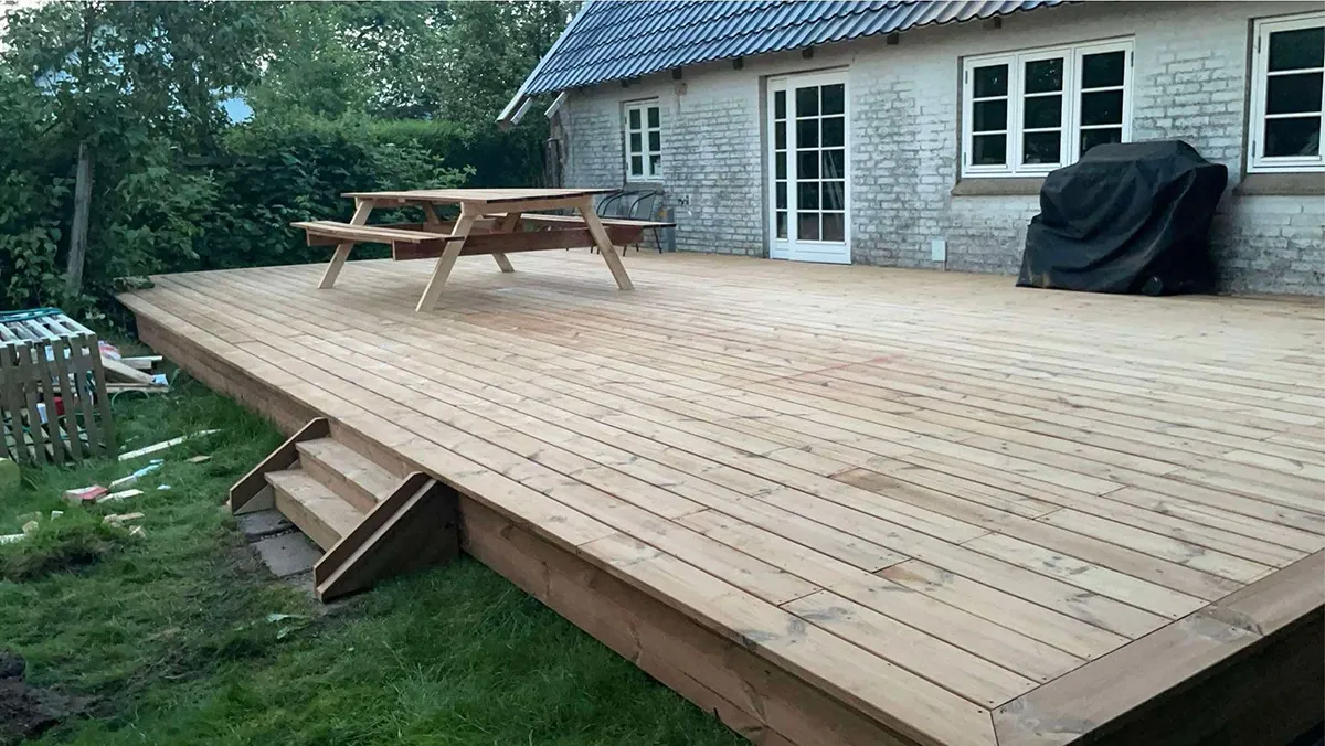 Træterrasse projekt af MK Entreprise